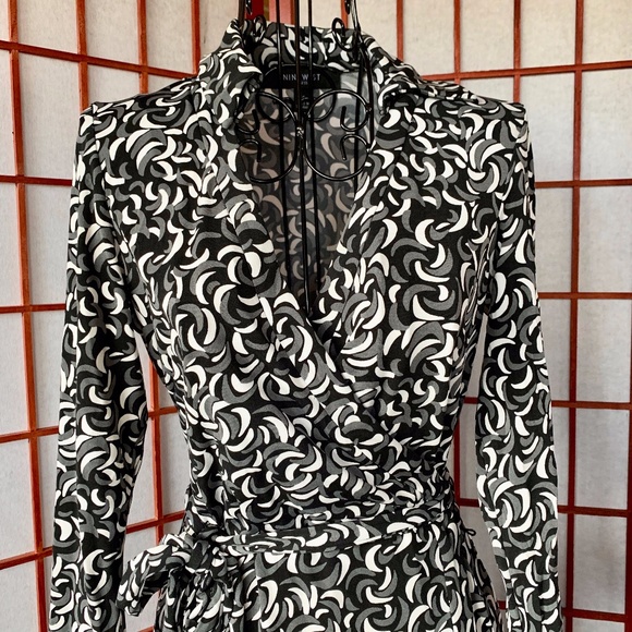 Nine West Patterned Wrap Midi NWOT - Picture 1 of 7